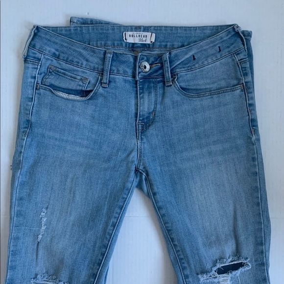 Bullhead | Blue Distressed Skinny Jeans - Picture 3 of 5